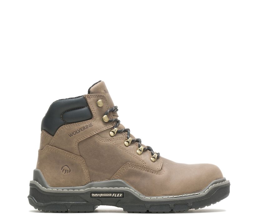 Bottes Wolverine Raider DuraShocks® 6" CarbonMAX Homme - Cafe (OQK546182)